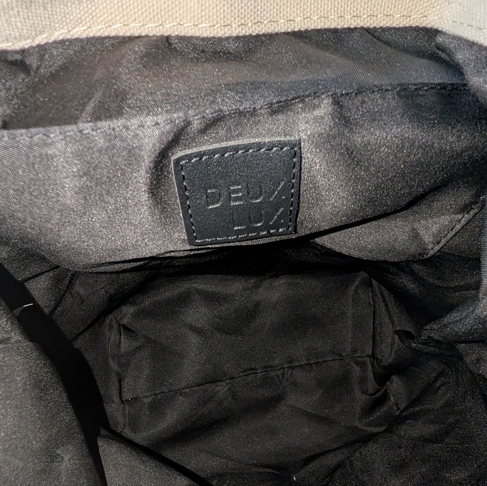 Deux lux Canvas & Leather Bookbag - Picture 3 of 4